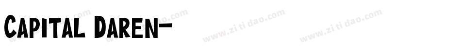 Capital Daren字体转换